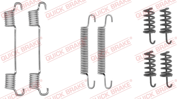 Stovėjimo stabdžių trinkelių priedų komplektas QUICK BRAKE 105-0868