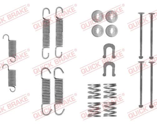 Stabdžių trinkelių priedų komplektas QUICK BRAKE 105-0870