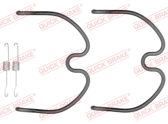 Stabdžių trinkelių priedų komplektas QUICK BRAKE 105-0872