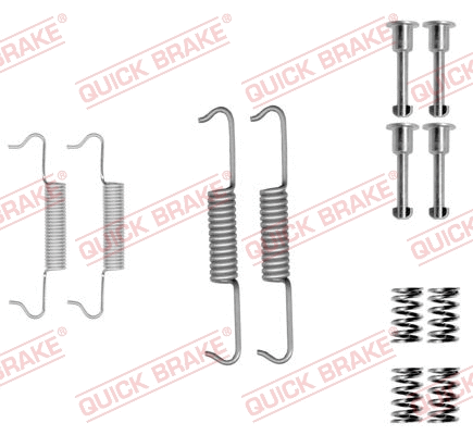 Stovėjimo stabdžių trinkelių priedų komplektas QUICK BRAKE 105-0877