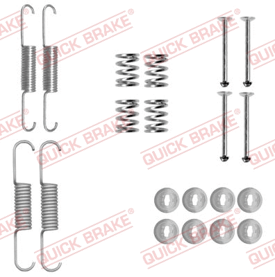 Stovėjimo stabdžių trinkelių priedų komplektas QUICK BRAKE 105-0880