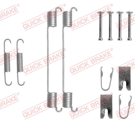 Stabdžių trinkelių priedų komplektas QUICK BRAKE 105-0883