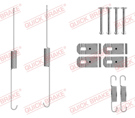 Stabdžių trinkelių priedų komplektas QUICK BRAKE 105-0888