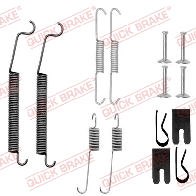 Stabdžių trinkelių priedų komplektas QUICK BRAKE 105-0891
