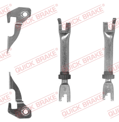 Būgninio stabdžio reguliatorių komplektas QUICK BRAKE 107 53 001