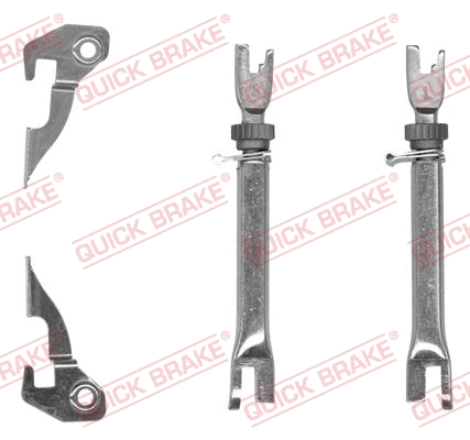 Būgninio stabdžio reguliatorių komplektas QUICK BRAKE 107 53 002