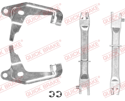 Būgninio stabdžio reguliatorių komplektas QUICK BRAKE 108 53 004