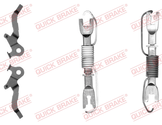 Būgninio stabdžio reguliatorių komplektas QUICK BRAKE 108 53 007