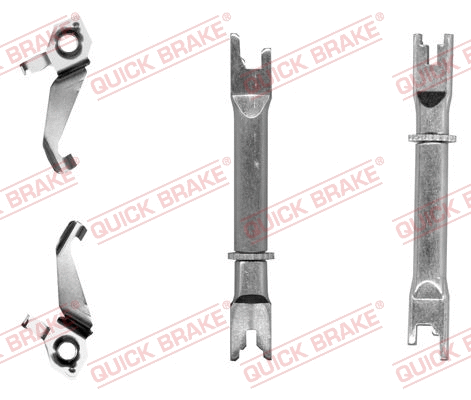 Būgninio stabdžio reguliatorių komplektas QUICK BRAKE 108 53 010