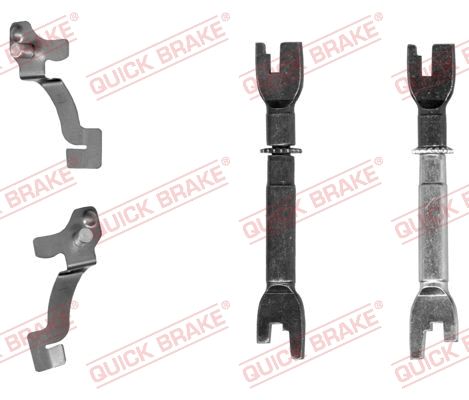 Būgninio stabdžio reguliatorių komplektas QUICK BRAKE 108 53 017