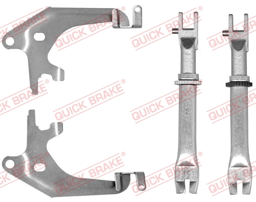Būgninio stabdžio reguliatorių komplektas QUICK BRAKE 108 53 018