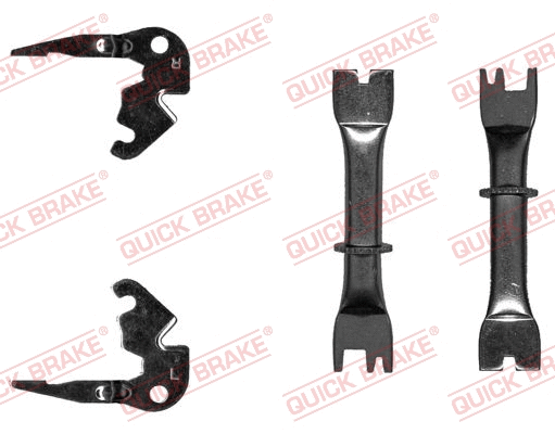 Būgninio stabdžio reguliatorių komplektas QUICK BRAKE 108 53 019