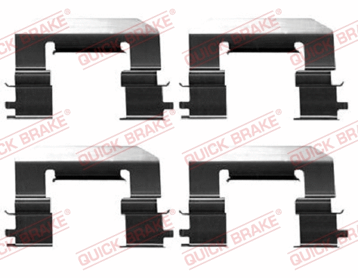 Diskinių stabdžių trinkelių priedų komplektas QUICK BRAKE 109-0023