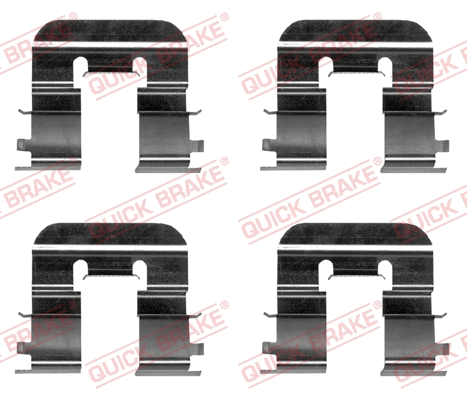 Diskinių stabdžių trinkelių priedų komplektas QUICK BRAKE 109-0024