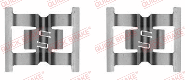 Diskinių stabdžių trinkelių priedų komplektas QUICK BRAKE 109-0031