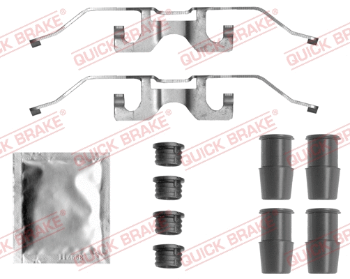 Diskinių stabdžių trinkelių priedų komplektas QUICK BRAKE 109-0044
