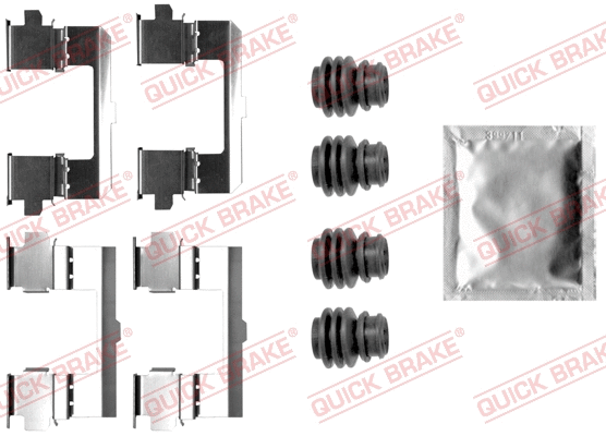 Diskinių stabdžių trinkelių priedų komplektas QUICK BRAKE 109-0048