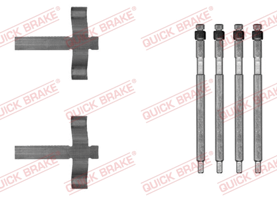 Diskinių stabdžių trinkelių priedų komplektas QUICK BRAKE 109-0059