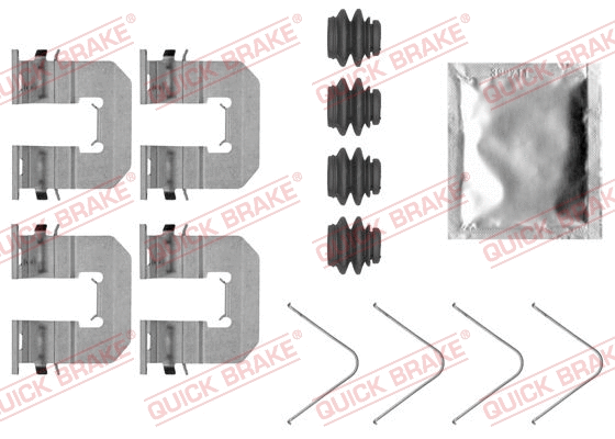 Diskinių stabdžių trinkelių priedų komplektas QUICK BRAKE 109-0068
