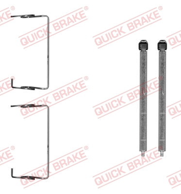 Diskinių stabdžių trinkelių priedų komplektas QUICK BRAKE 109-0071