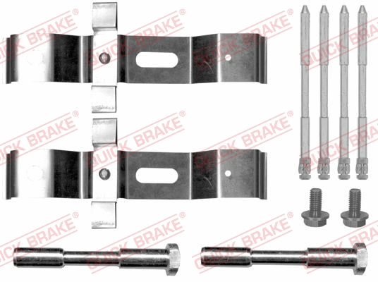 Diskinių stabdžių trinkelių priedų komplektas QUICK BRAKE 109-0072