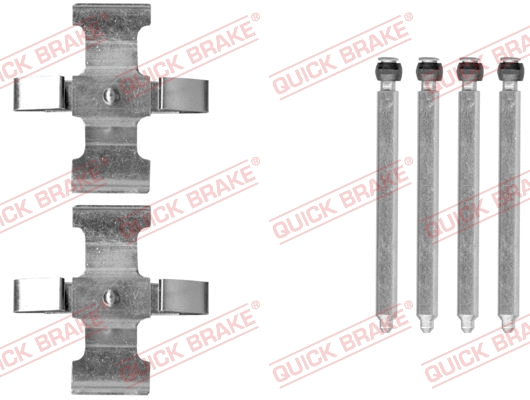 Diskinių stabdžių trinkelių priedų komplektas QUICK BRAKE 109-0076