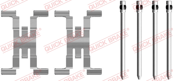 Diskinių stabdžių trinkelių priedų komplektas QUICK BRAKE 109-0082