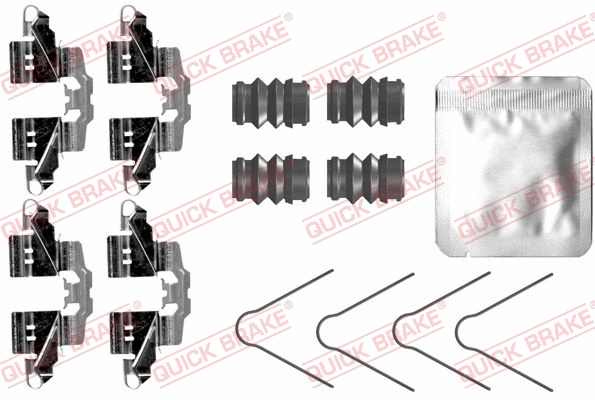 Diskinių stabdžių trinkelių priedų komplektas QUICK BRAKE 109-0098