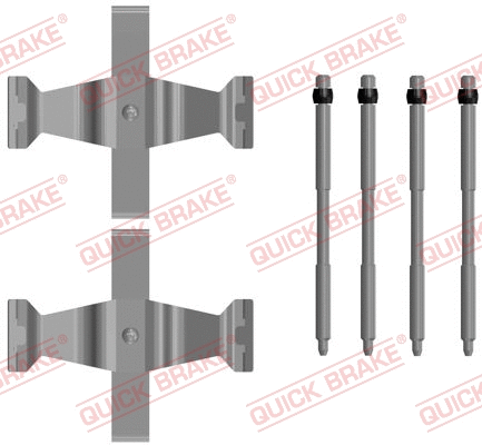 Diskinių stabdžių trinkelių priedų komplektas QUICK BRAKE 109-0109