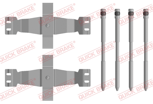 Diskinių stabdžių trinkelių priedų komplektas QUICK BRAKE 109-0122