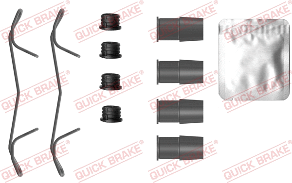 Diskinių stabdžių trinkelių priedų komplektas QUICK BRAKE 109-0125