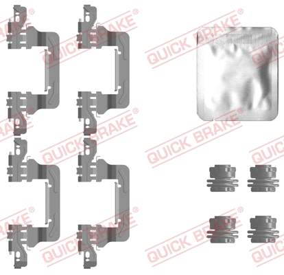 Diskinių stabdžių trinkelių priedų komplektas QUICK BRAKE 109-0130