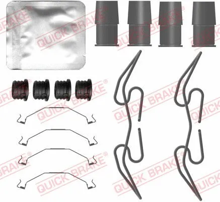 Diskinių stabdžių trinkelių priedų komplektas QUICK BRAKE 109-0133