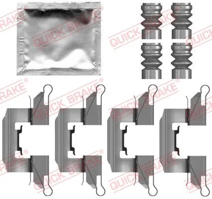Diskinių stabdžių trinkelių priedų komplektas QUICK BRAKE 109-0139