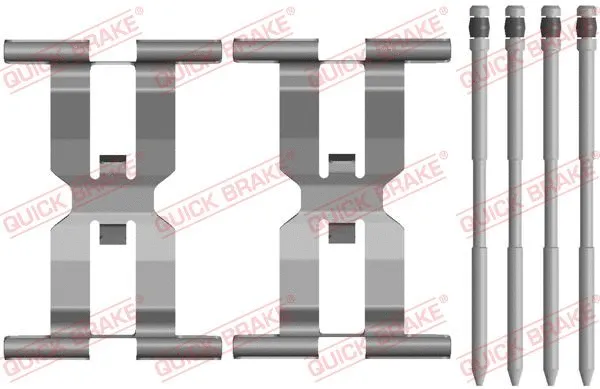 Diskinių stabdžių trinkelių priedų komplektas QUICK BRAKE 109-0143