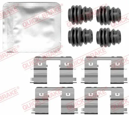 Diskinių stabdžių trinkelių priedų komplektas QUICK BRAKE 109-0144