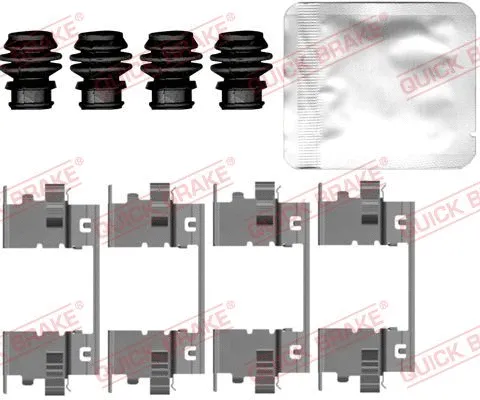 Diskinių stabdžių trinkelių priedų komplektas QUICK BRAKE 109-0148