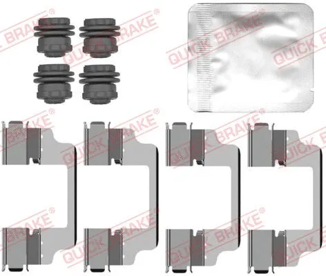 Diskinių stabdžių trinkelių priedų komplektas QUICK BRAKE 109-0150
