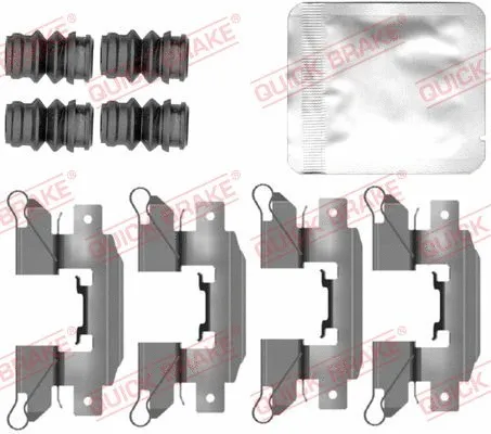 Diskinių stabdžių trinkelių priedų komplektas QUICK BRAKE 109-0151