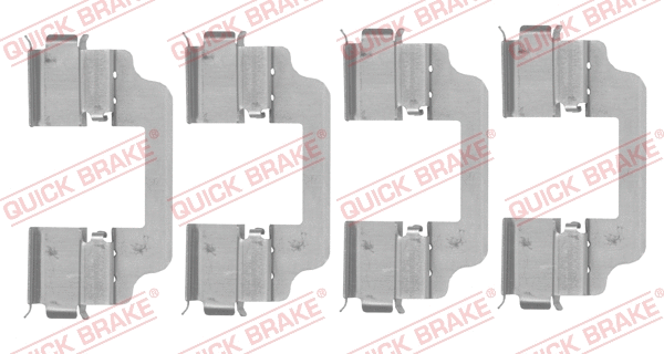 Diskinių stabdžių trinkelių priedų komplektas QUICK BRAKE 109-0153