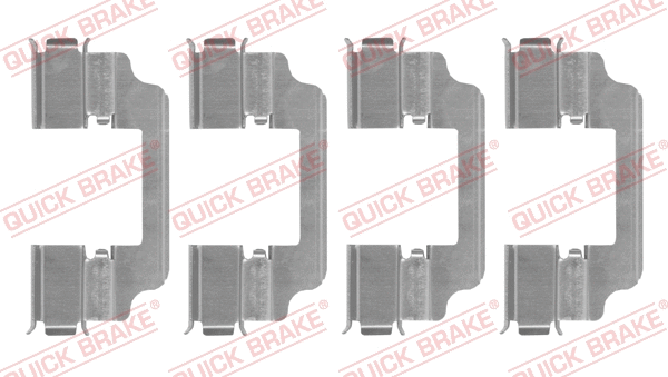 Diskinių stabdžių trinkelių priedų komplektas QUICK BRAKE 109-0154