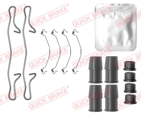 Diskinių stabdžių trinkelių priedų komplektas QUICK BRAKE 109-0155