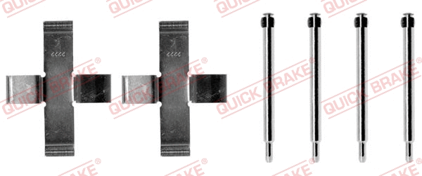 Diskinių stabdžių trinkelių priedų komplektas QUICK BRAKE 109-0925