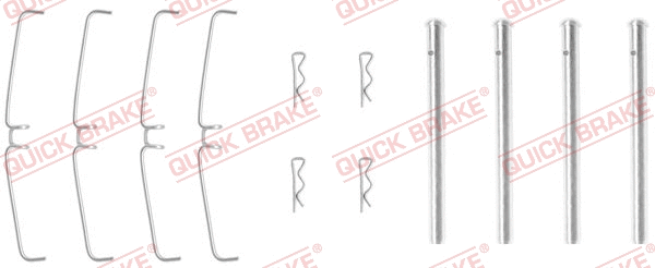 Diskinių stabdžių trinkelių priedų komplektas QUICK BRAKE 109-0965
