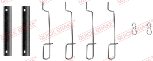 Diskinių stabdžių trinkelių priedų komplektas QUICK BRAKE 109-0992