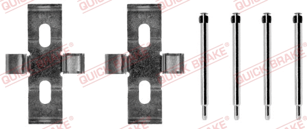 Diskinių stabdžių trinkelių priedų komplektas QUICK BRAKE 109-1009