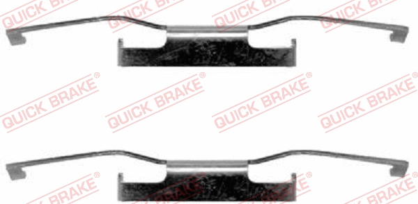 Diskinių stabdžių trinkelių priedų komplektas QUICK BRAKE 109-1011