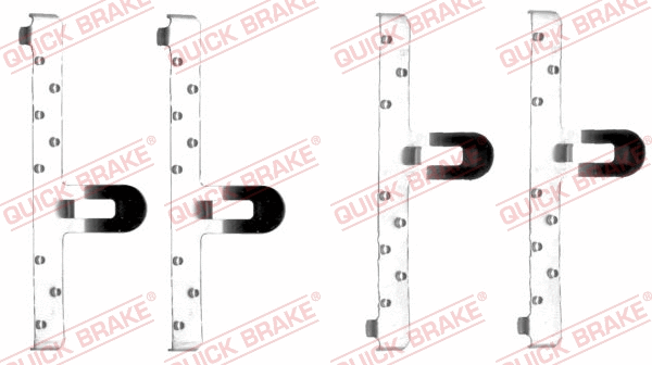 Diskinių stabdžių trinkelių priedų komplektas QUICK BRAKE 109-1048