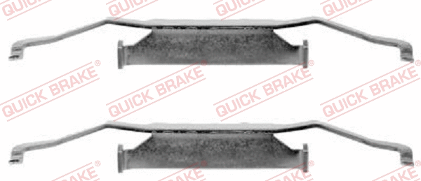 Diskinių stabdžių trinkelių priedų komplektas QUICK BRAKE 109-1054