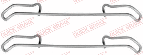 Diskinių stabdžių trinkelių priedų komplektas QUICK BRAKE 109-1056
